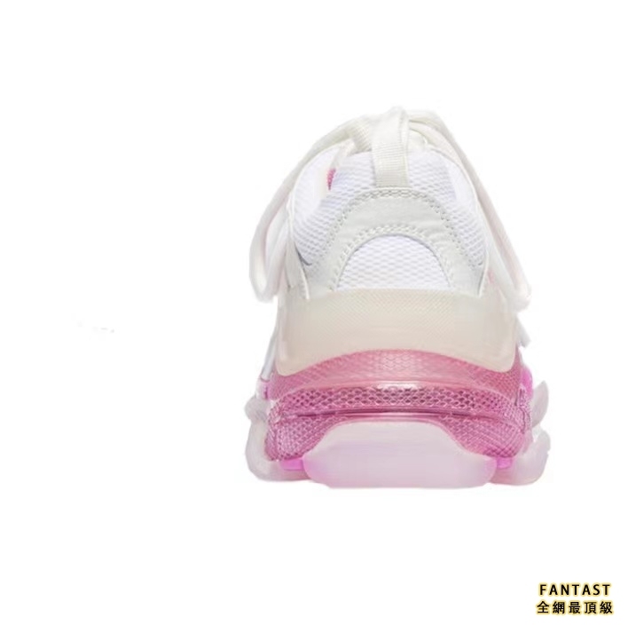 【Unicorn獨家版本】Balenciaga 巴黎世家 Triple S 厚底復古老爹鞋 女款 粉白