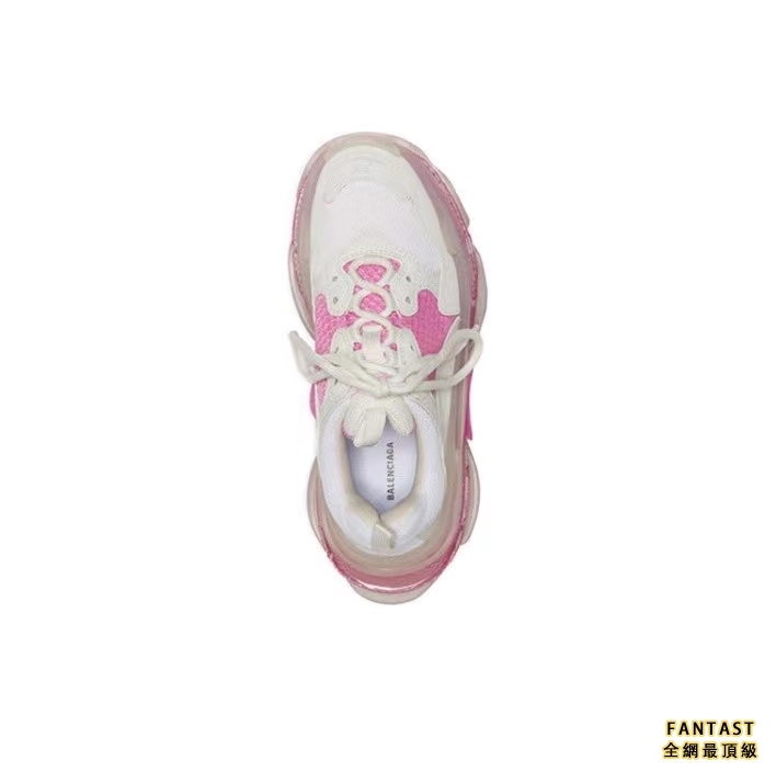 【Unicorn獨家版本】Balenciaga 巴黎世家 Triple S 厚底復古老爹鞋 女款 粉白