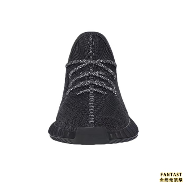 【Unicorn獨家出品】adidas originals Yeezy Booat 350 V2 “Black”鞋帶反光版 透氣輕便 低幫運動悠閒鞋 黑天使
