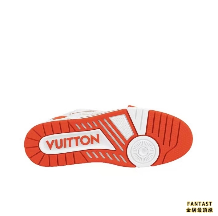 Louis Vuitton 路易威登 Trainer 魔術貼 低幫時尚板鞋 白橙