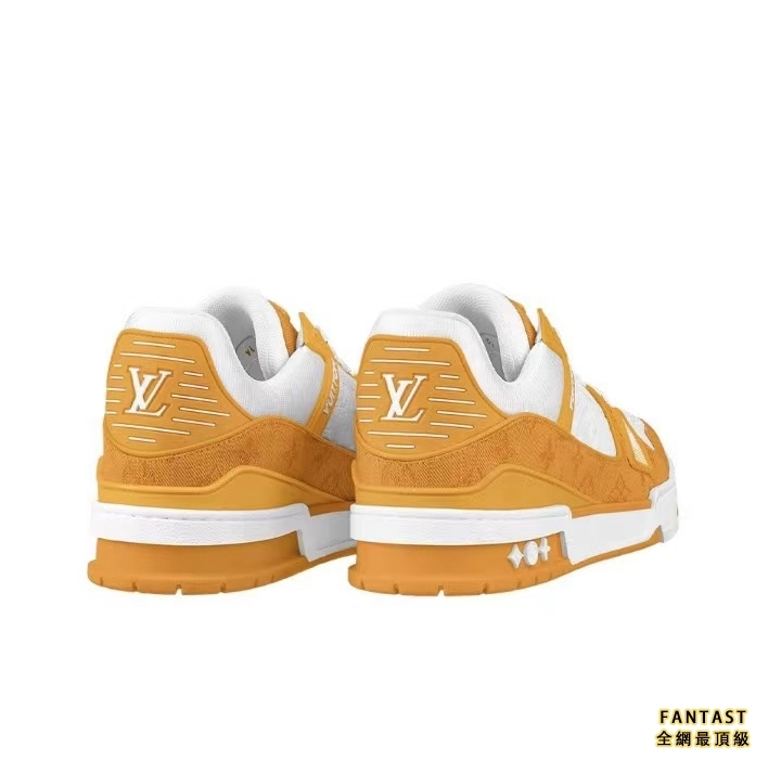 Louis Vuitton 路易威登 Trainer 時尚板鞋 男女同款 黃白# 送禮推薦