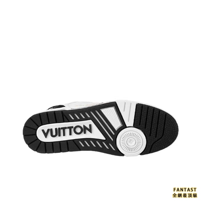 Louis Vuitton 路易威登 Trainer 小牛皮繫帶板鞋 黑白 熊貓