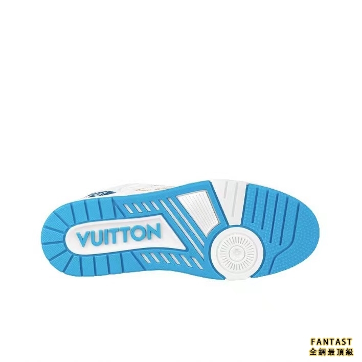 Louis Vuitton 路易威登 Trainer 魔術貼 低幫時尚板鞋 藍白