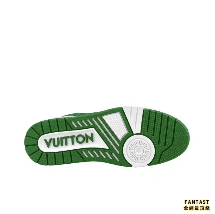 Louis Vuitton 路易威登 Trainer 時尚板鞋 男女同款 白綠# 送禮推薦