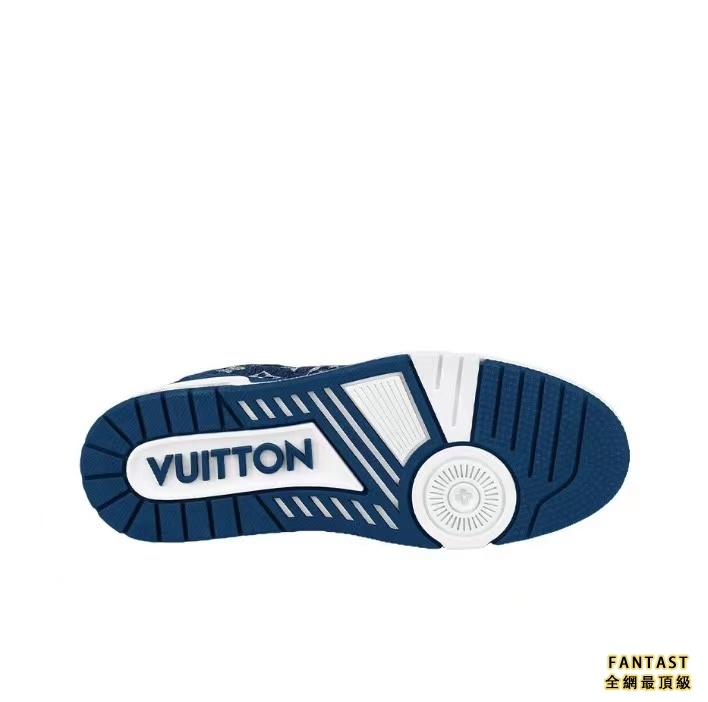 Louis Vuitton 路易威登 Trainer 時尚板鞋 男女同款 藍白# 送禮推薦
