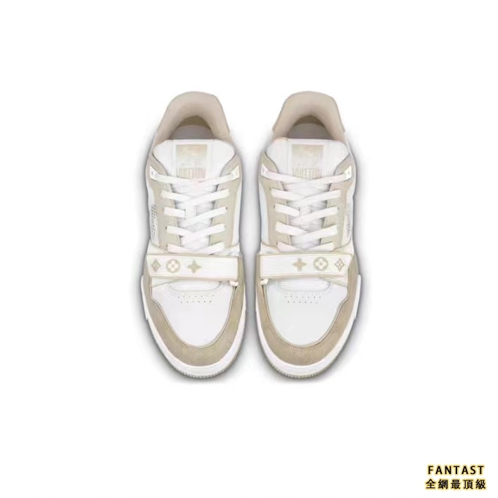 Louis Vuitton 路易威登 Trainer 魔術貼 低幫時尚板鞋 卡其色