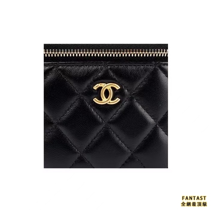 CHANEL 香奈兒 小金球 金球盒子包 斜挎包 黑色 羊皮 肩帶可調節 小資女包包