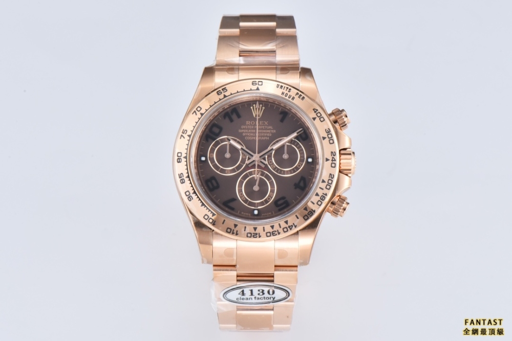 (市場最新最真版本)clean廠116505玫瑰金巧克力熱門款迪通拿