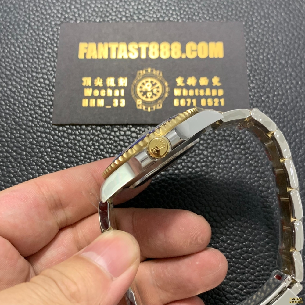 香港高仿勞力士Submariner 間金藍圈水鬼40MM，丹東3135機芯，Clean廠製造。116613