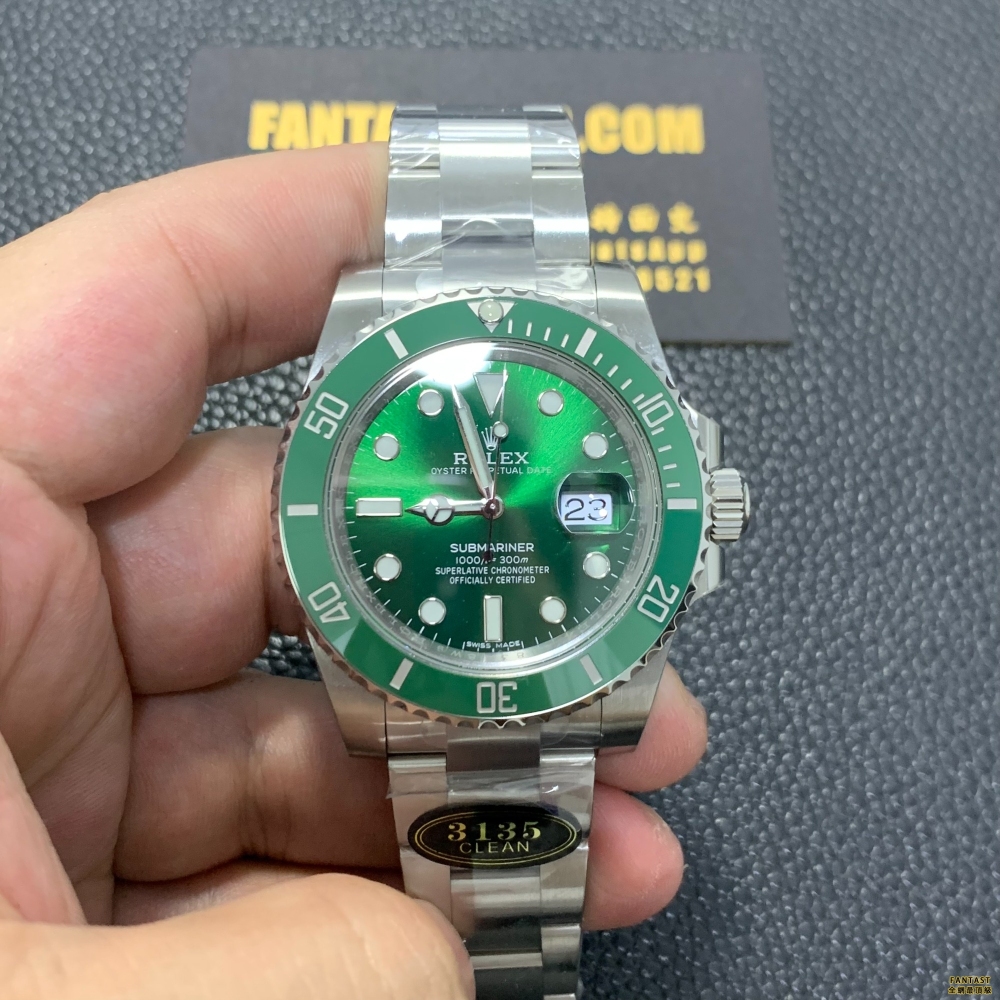 "綠水鬼V5版40MM CLEAN廠3135機芯 自動機械男錶"