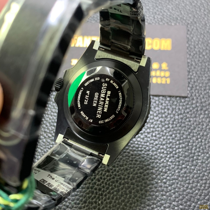 勞力士Blaken自動機械運動手錶40mm全黑錶盤