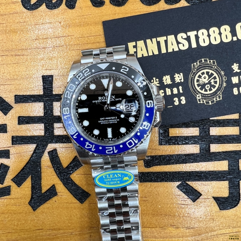 C廠CLEAN廠 高仿勞力士 格林尼治 藍黑圈 126710 高仿手錶