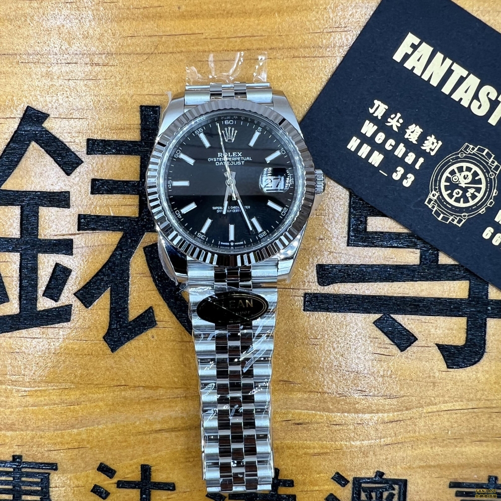 FANTAST實拍高仿手錶 CLEAN廠C廠 勞力士日誌 高仿手錶型號M126234-0015