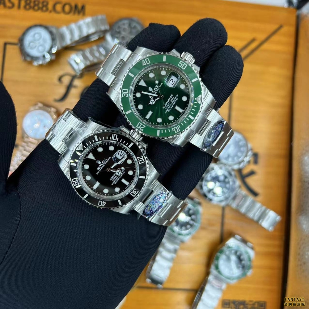 FANTAST實拍高仿手錶 CLEAN廠 黑/綠水鬼 40MM 高仿勞力士