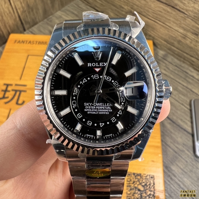 「頂級好貨：ROLEX Sky-Dweller 天行者904L蚝式鋼腕錶」ZF廠製造型號326934