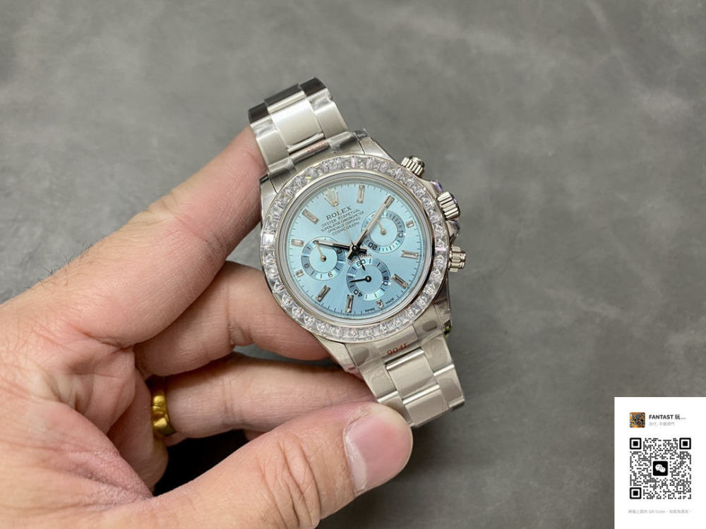 劳力士 Rolex Daytona冰蓝迪 迪通拿系列 一档7750计时机械机芯，12.3mm，904L精钢