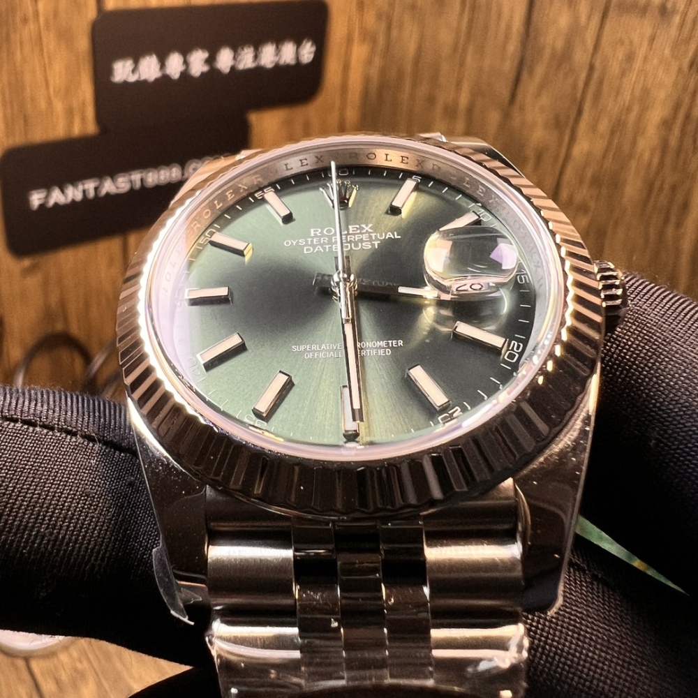 Rolex Datejust 41mm 薄荷綠面盤 M126334-0028：專業級3235機芯 | 高品質複刻