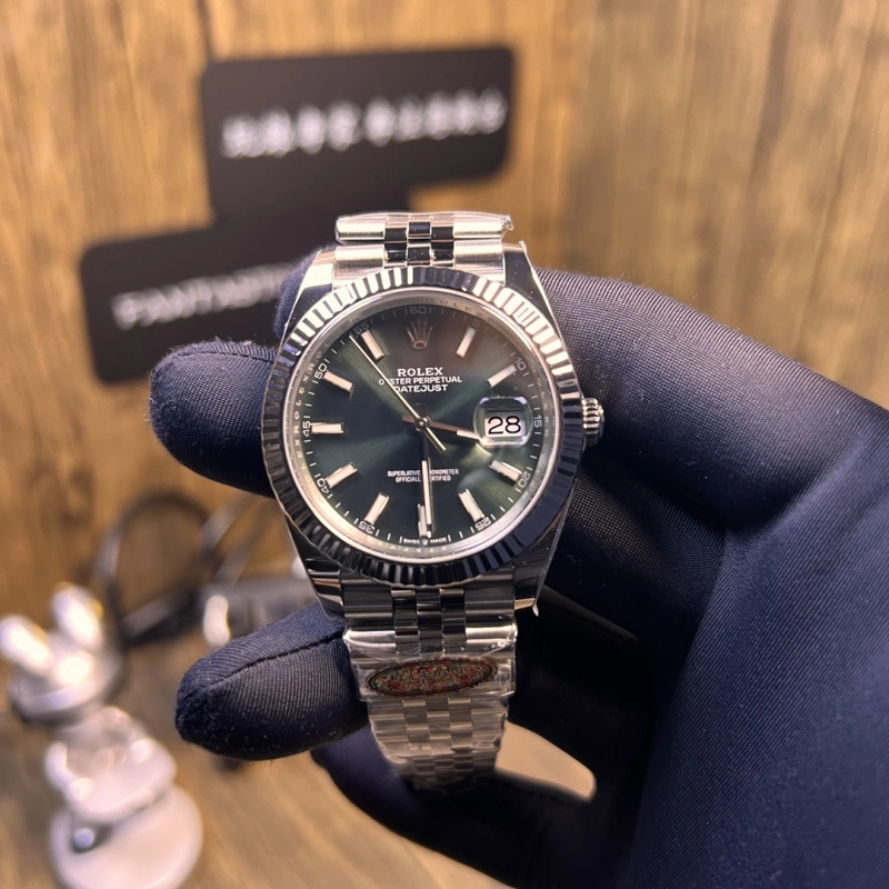 Rolex Datejust 41mm 薄荷綠面盤 M126334-0028：專業級3235機芯 | 高品質複刻