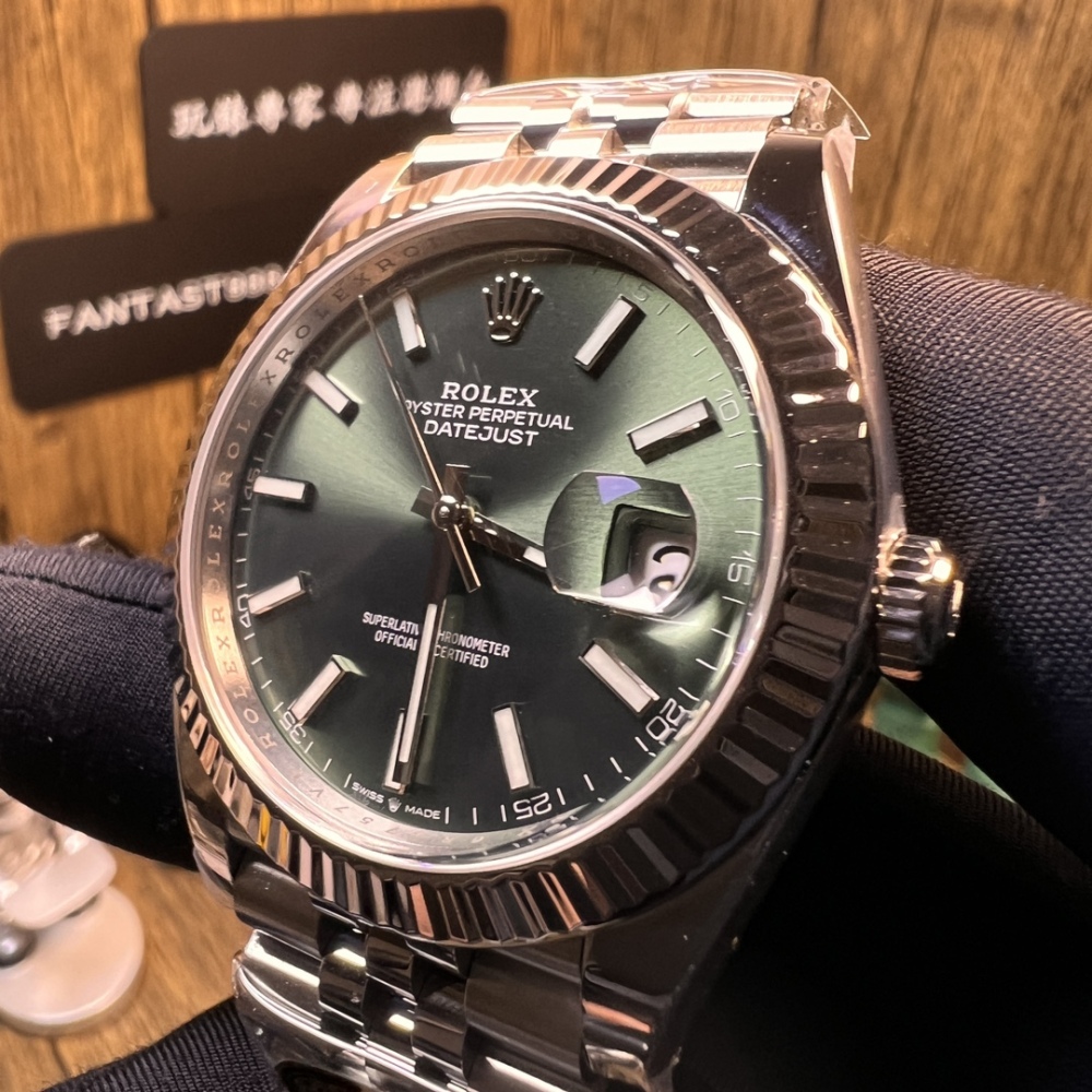 Rolex Datejust 41mm 薄荷綠面盤 M126334-0028：專業級3235機芯 | 高品質複刻