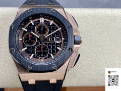 愛彼皇家橡樹離岸26400鍛造碳纖維計時腕錶：APF工廠的匠心之作，極致舒適與精準兼備