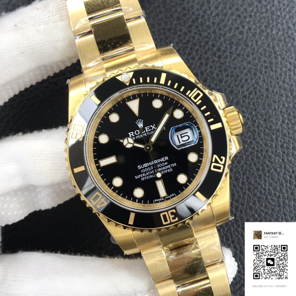"VS廠勞力士m126618ln-0002全金黑水鬼評測 | 精準3135機芯與高品質細節展示"