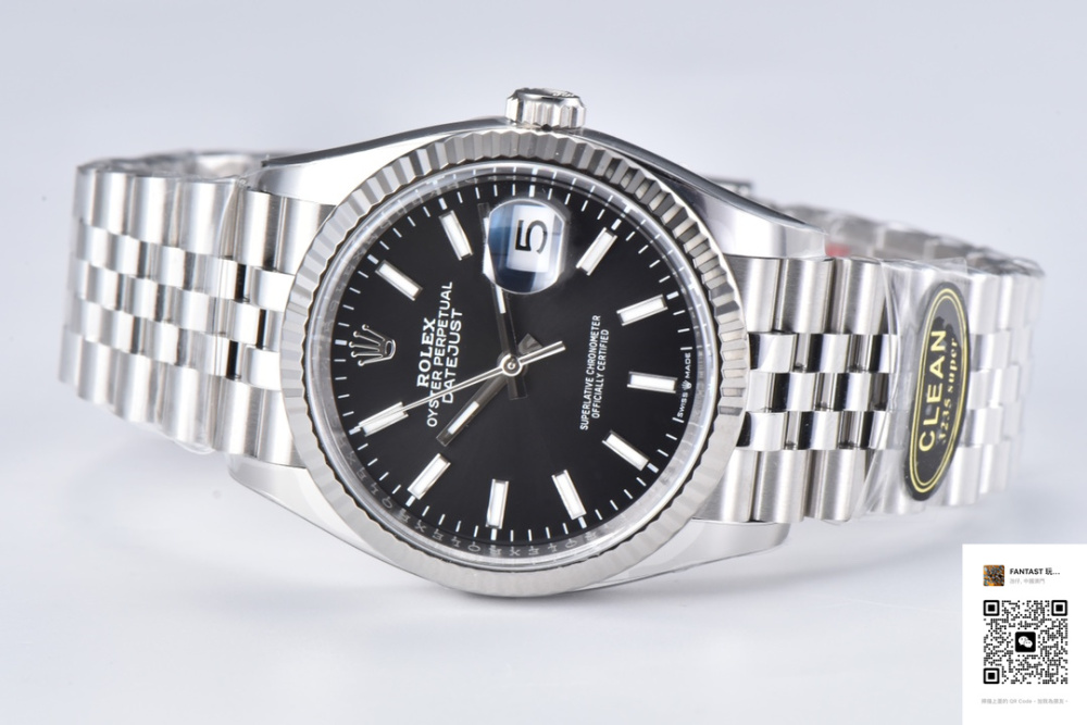 C厂Clean劳力士36mm日志型m126234-0015黑面「3235机芯」