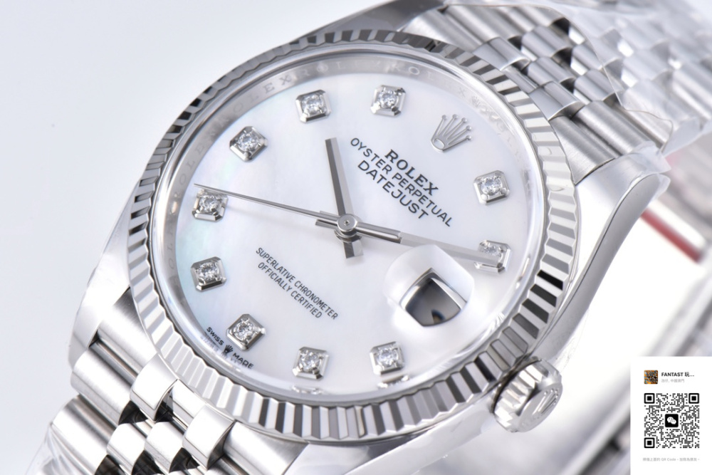C厂Clean劳力士36mm日志型m126234-0019钻石贝母面「3235机芯」