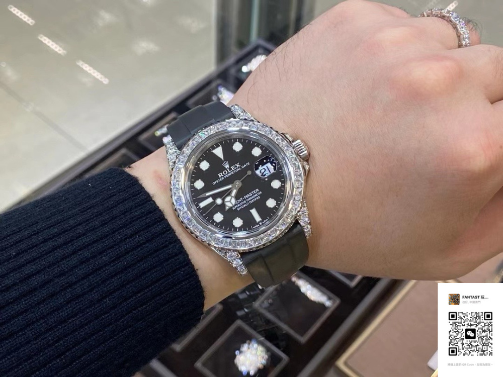 勞力士遊新款復刻版：全網獨家首發，18K包白金莫桑梯方鑽圈高端改裝