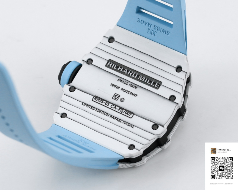 BBR厂 RICHARD MILLE理查德米勒（理查德米尔）RM35-01 RM3501 白色NTPT碳纤维表壳腕表