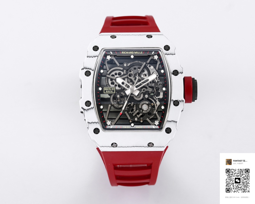 BBR厂 RICHARD MILLE理查德米勒（理查德米尔）RM35-01 RM3501 白色NTPT碳纤维表壳腕表
