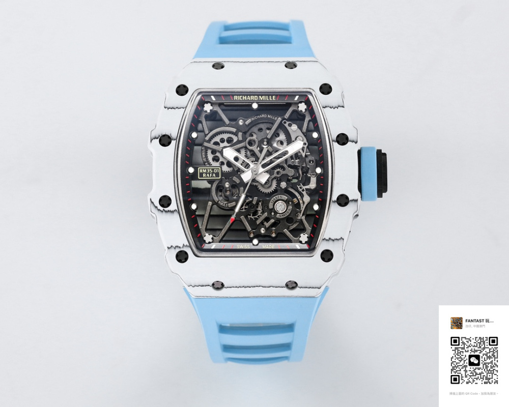 BBR厂 RICHARD MILLE理查德米勒（理查德米尔）RM35-01 RM3501 白色NTPT碳纤维表壳腕表