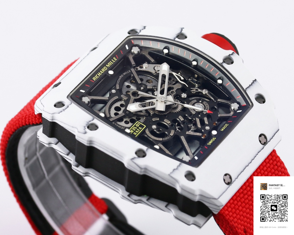 BBR厂 RICHARD MILLE理查德米勒（理查德米尔）RM35-01 RM3501 白色NTPT碳纤维表壳腕表
