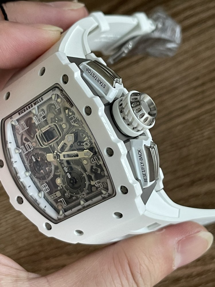 全新高仿理查德RM11-03陶瓷計時RM011 - 白幽靈與黑幽靈版