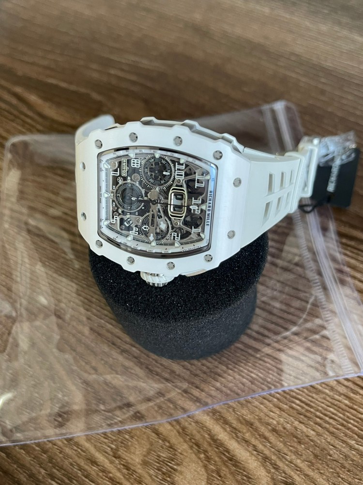 全新高仿理查德RM11-03陶瓷計時RM011 - 白幽靈與黑幽靈版