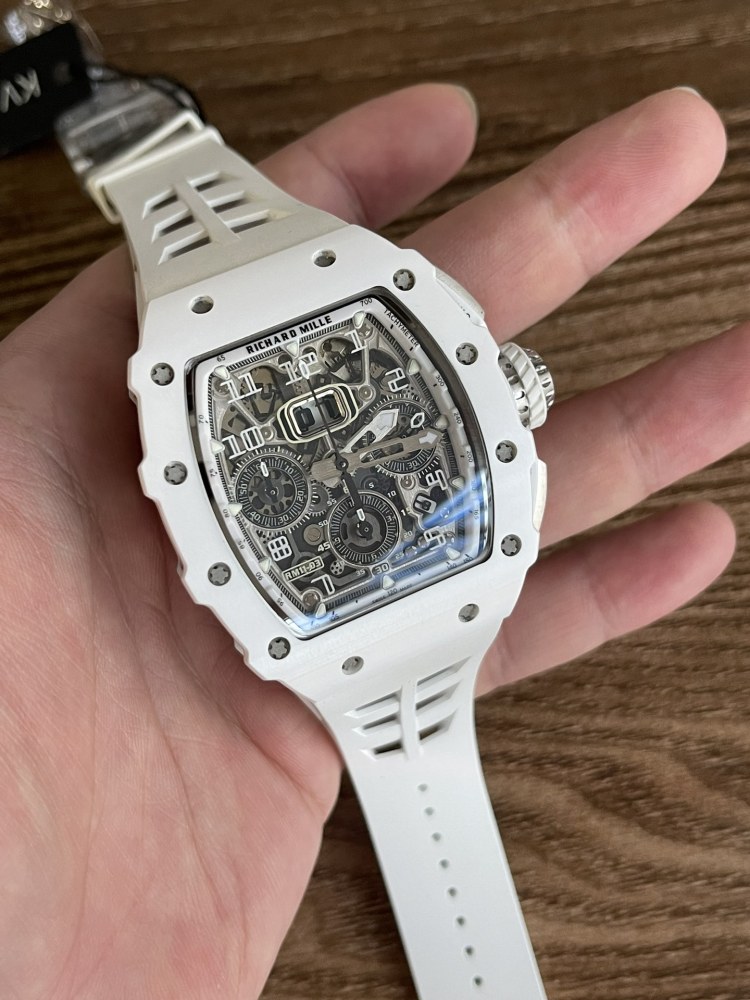 全新高仿理查德RM11-03陶瓷計時RM011 - 白幽靈與黑幽靈版