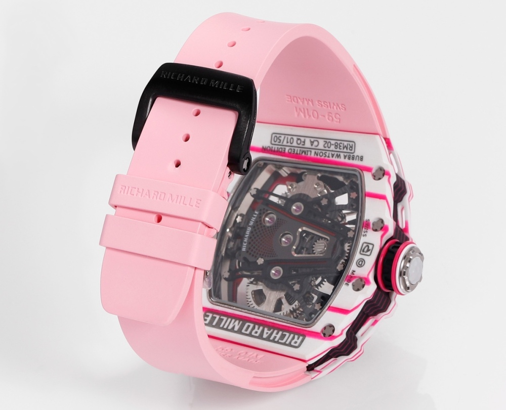 頂級高仿複製手錶RICHARD MILLE RM 38-02 Tourbillon Bubba Watson - 粉紅主題陀飛輪腕錶 | 高爾夫球靈感