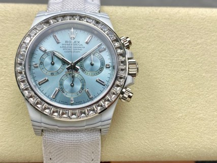 PPM改装 劳力士 迪通拿碳纤维宝石方钻圈口 4801/4130机芯 40mm腕表