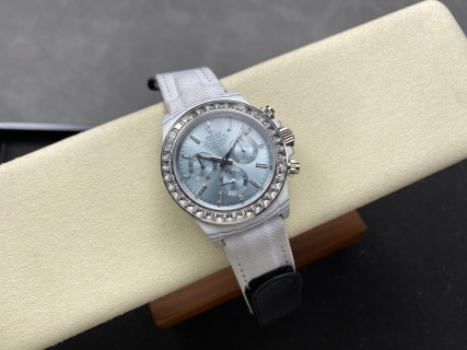 PPM改装 劳力士 迪通拿碳纤维宝石方钻圈口 4801/4130机芯 40mm腕表