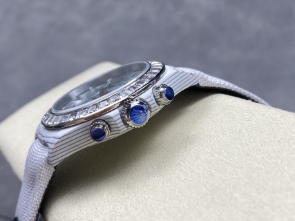 PPM改装 劳力士 迪通拿碳纤维宝石方钻圈口 4801/4130机芯 40mm腕表