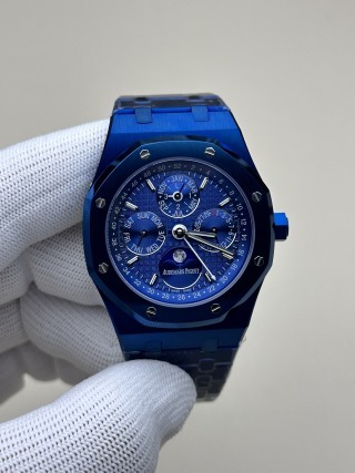 BBR愛彼皇家橡樹萬年曆腕表｜高端藍盤精鋼設計｜功能全對版