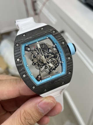 理查德RM055阿布扎比蓝腕表 | CNC原装定制碳纤维壳套 | RUML2开模定制一体机