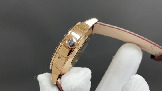 PP百达翡丽飞行家旅行时间腕表REF.5524｜双时区功能｜324SC FUS机芯｜玫瑰金咖啡与蓝色表盘