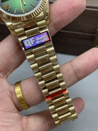 QF新品煙熏綠DD 36mm腕錶｜搭載2836機芯｜瞬跳日曆｜整表重158克