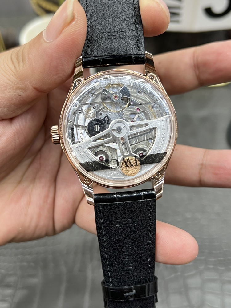 【1:1復刻】萬國葡七42mm玫瑰金黑面｜定製版52010機芯｜7天超長動儲｜正裝錶天花板