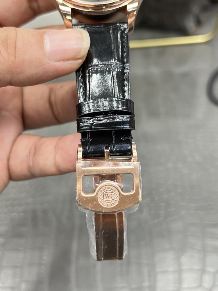 【1:1復刻】萬國葡七42mm玫瑰金黑面｜定製版52010機芯｜7天超長動儲｜正裝錶天花板