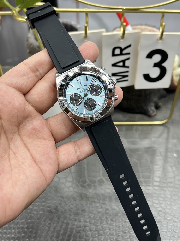 【1:1復刻】百年靈機械計時44mm｜定制B01機芯｜70小時動儲｜正裝錶頂級復刻