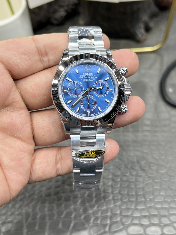 【1:1復刻】勞力士白金藍迪40mm｜上海4131機芯｜214克超級配重｜復刻界「小勒芒」