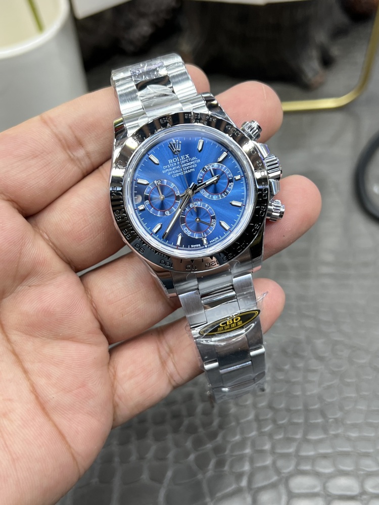 【1:1復刻】勞力士白金藍迪40mm｜上海4131機芯｜214克超級配重｜復刻界「小勒芒」