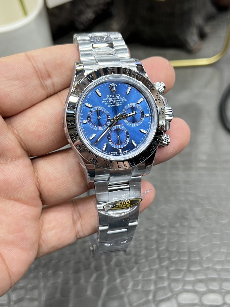 【1:1復刻】勞力士白金藍迪40mm｜上海4131機芯｜214克超級配重｜復刻界「小勒芒」