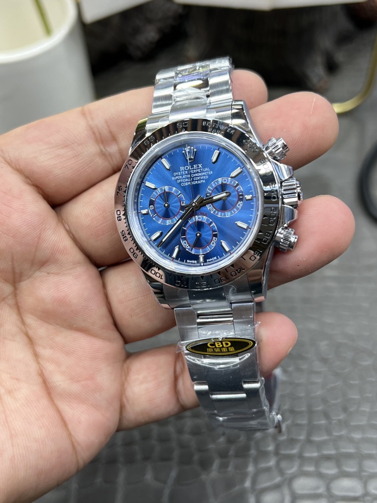 【1:1復刻】勞力士白金藍迪40mm｜上海4131機芯｜214克超級配重｜復刻界「小勒芒」